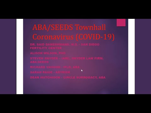 IFLG ABA Surrogacy Professionals Webinar #4 COVID 19