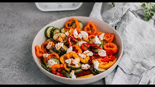 Lifeway kefir Farmer Cheese Cucumber Pepper Salad