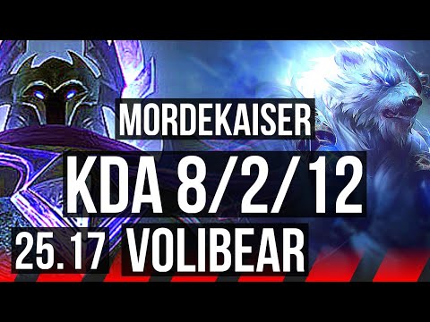 MORDEKAISER vs VOLIBEAR (TOP) | 8/2/12 | EUW Master | 25.17
