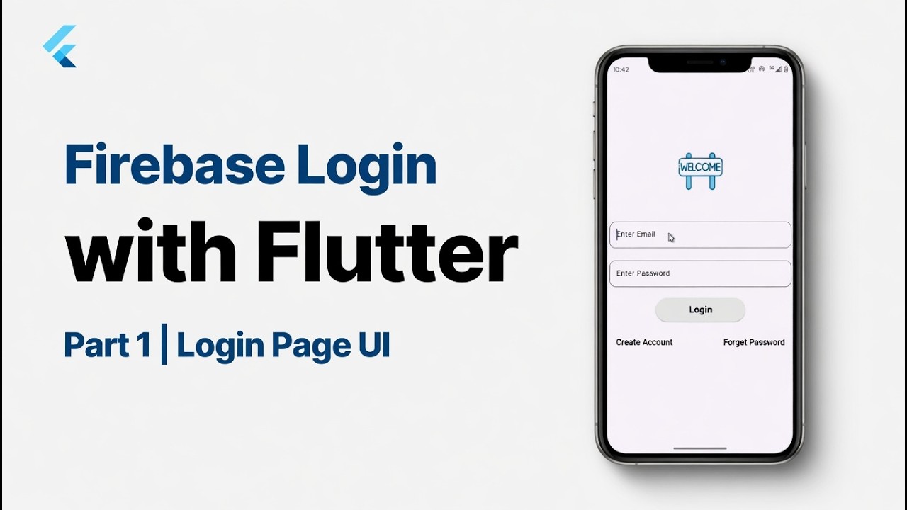 Flutter Firebase Auth - Part 1: Login Page UI Design