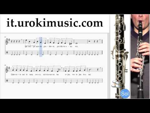 Corso di Clarinetto Besame Mucho Tablature Tab Parte#2 um-b276