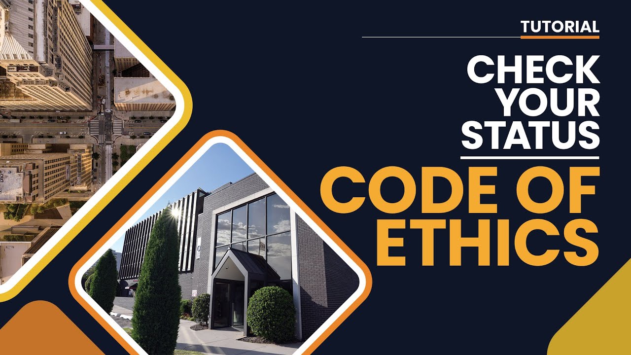 Tutorial: Check Your Code of Ethics Status