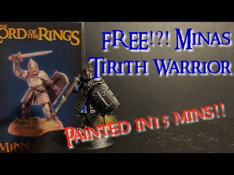 Paint a Minas Tirith Warrior in 15 Mins! - MESBG Lord of the Rings Warhammer - Battle for Osgiliath