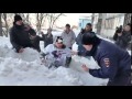 Прыжек с 30 метров в снег с огнеМ Alexandr Chernikov 