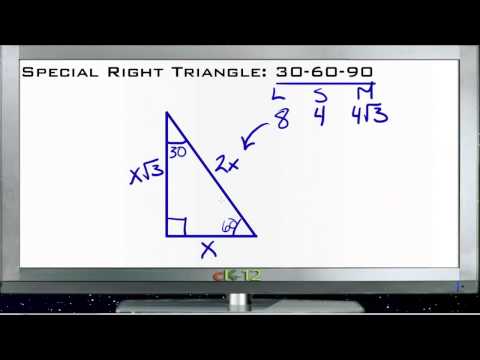 30-60-90 Right Triangles ( Read ) | Geometry | CK-12 Foundation