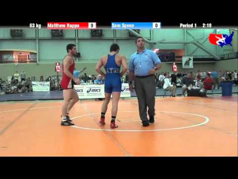 Matthew Rappo vs. Sam Speno at 2013 ASICS University Nationals - FS