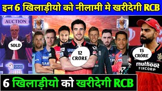 IPL 2021 : RCB will buy these 6 players in ipl 2021 auction | RCB 2021 IPL TEAM | RCB NEW PLAYERS
