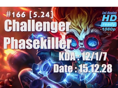 15.12.28 World best Heimerdinger Phasekiller(vs TwistedFate) In Kr Challenger Fullgame[1080p]#166