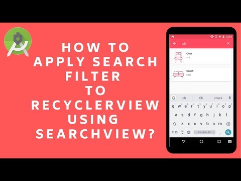 Android Recyclerview Search: How to apply search to adapter using searchview in android studio?
