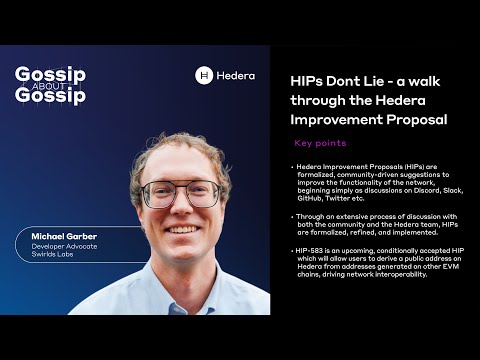Gossip about Gossip: A Walk Through the Hedera Improvement Proposal Process with Michael Garber