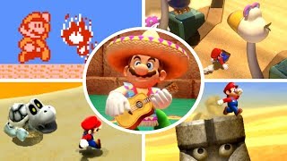 Evolution of Desert Levels in Mario Games (1988 - 2018)