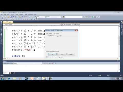 C++ Win32 Console Tutorial 3 - Printing Math