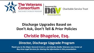 Do Ask, Do Tell (DADT) Helping Veterans Discharged Under DADT and Prior Anti-LGBTQ+ Policies