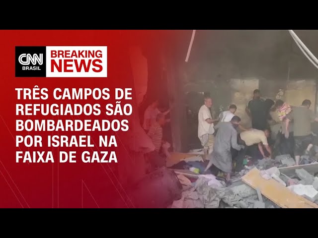 Três campos de refugiados são bombardeados por Israel na Faixa de Gaza |  BRASIL MEIO-DIA