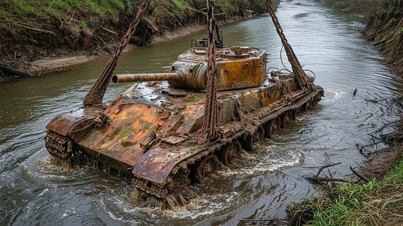 رجل يحوّل دبابة عمرها 100 سنة إلى آلة حرب حديثة داخل مرآبه! 😱