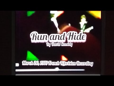 David Cassidy - Run and Hide (1976 Television Recording)
