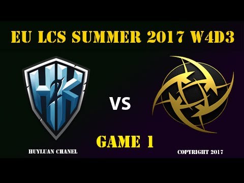 H2K vs NIP Highlights Game 1 EU LCS SUMMER 2017 H2K Gaming vs Ninjas in Pyjamas