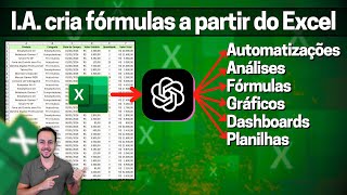 Adeus fórmulas no Excel 😓 ChatGPT cria fórmulas a partir da sua planilha