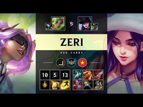 Zeri ADC vs Caitlyn: Rampage - VN Challenger Patch 14.24