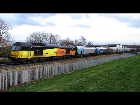 GBRf Class 60 No. 60002 on 6E17 Liverpool Biomass Terminal - Drax Aes on 09.02.19 - HD