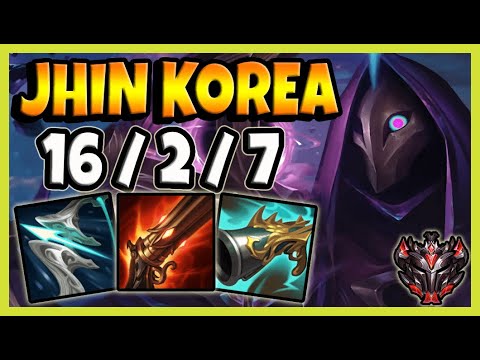 Jhin vs Ezreal ADC - KR Grandmaster - Patch 11.24 - PreSeason 12 [ 16 / 2 / 7 ] ✅