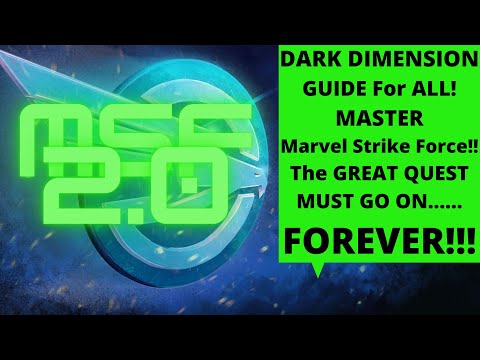 Who to use for Dark Dimension,Guide for Beginners to End Game Players Alike!! Marvel Strike Force!!!