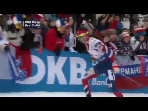 Männer 4x7,5 km Staffel Biathlon-WM Oslo 2016/ HD