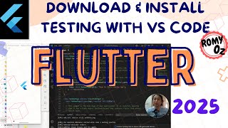 FLUTTER Tip 1: Download & Install FLUTTER 2025 serta Testing with VS Code  + Android Studio Emulator