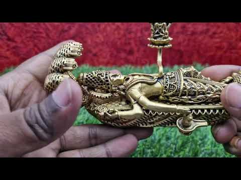 Shree Padmanabhaswamy Padmanabh Lord Vishnu Statue in the 'Anantha Shayana' Posture video