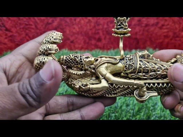Shree Padmanabhaswamy Padmanabh Lord Vishnu Statue in the 'Anantha Shayana' Posture video