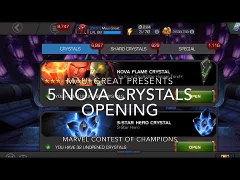 Nova Flame Crystal Opening - Marvel Contest of Champions