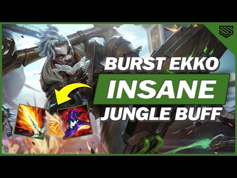 INSANE BUFF TO EKKO JUNGLE 🔥 CRAZY BURST DAMAGE Best Ekko Build - Wild Rift Patch 4.0a Gameplay