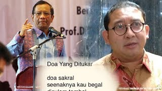 Minta Sikapi Puisi Fadli Zon Secara Politik, Mahfud MD: Pantas Tidak Dipilih Sebagai Wakil Rakyat?