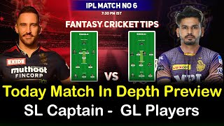 RCB vs KKR IPL 2022 Today Match Fantasy Team Preview And Prediction | Telugu Buzz