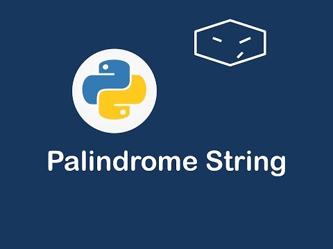 palindrome string in python 