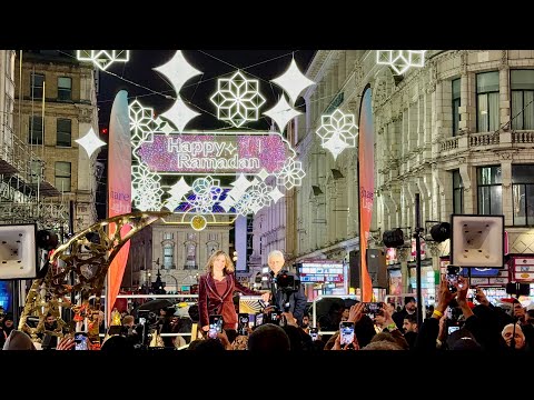 London Celebrates Ramadan 2026 🌙 | West End Walking Tour in the Rain | 4K HDR