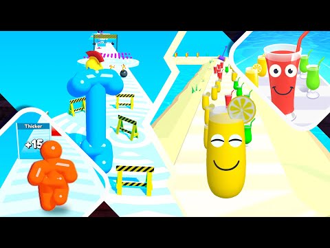 🔴🔔 Tall Man Run vs Juice Run Max Level Android iOS Gameplay Walkthrough 4K Ep 20