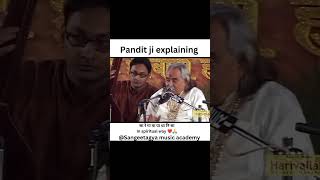 Pandit Chhannulal Mishra ji explaining meaning of Sa Re Ga Ma in love concert