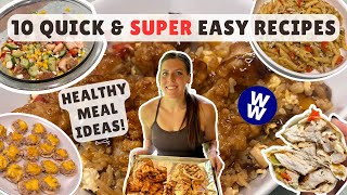 10 Simple & Healthy Recipes for Weight Loss | WeightWatchers Points & Calories | Quick Meal Ideas