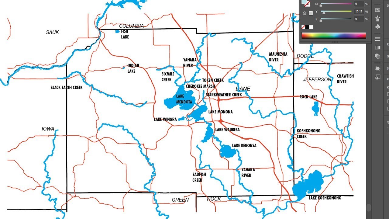 Editing PDF Map Vector Geometry in Adobe Illustrator