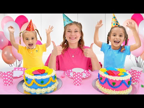 Alice and Deya bake a birthday cake for Aunt