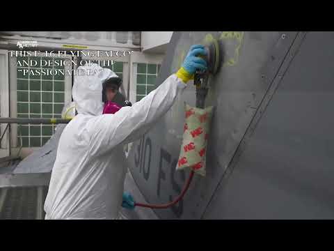 WWII ‘ Passionate Patsy’ Republic P-47 Thunderbolt  Livery painted on F-16 Fighting Falcon