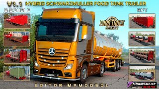 Schwarzmuller Food Tank B-Double And HCT Trailer v1.0 For ET… thumbnail 4