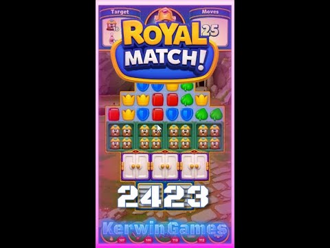 Royal Match Level 2423 - No Boosters Gameplay