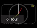 6 Hour - Analog Clock Timer & Alarm - 1080p - Countdown
