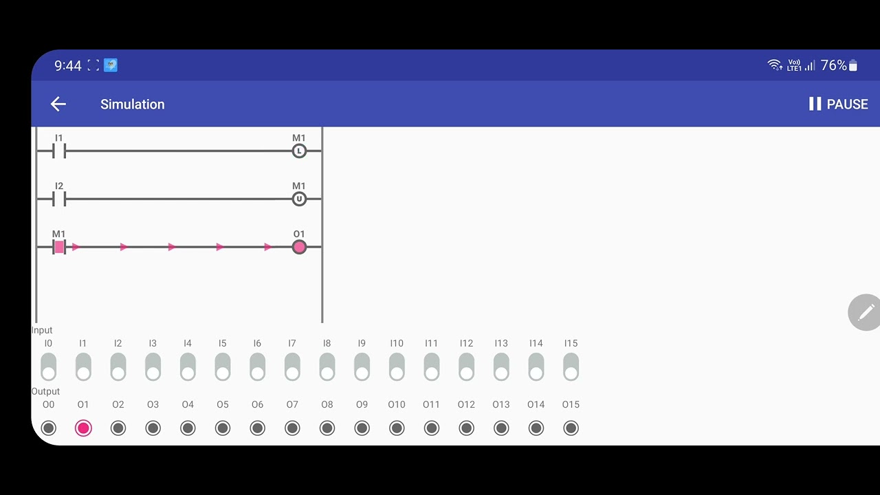 PLC Ladder Logic Simulator Layout/Interface