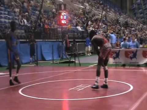 Junior Freestyle 119  Ryan Mango (MO) tech. fall Toby Onyekwell (MD)