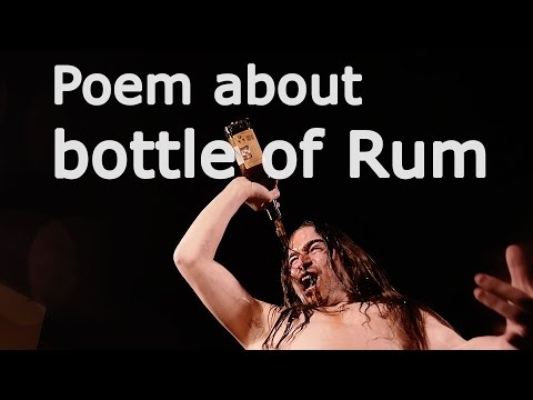 Decilitr Rumu - Báseň o flaši rumu | Poem about bottle of Rum