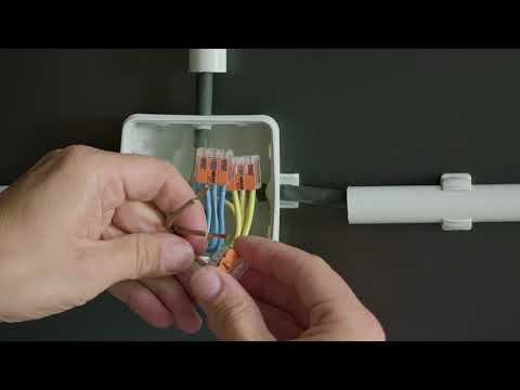 Abzweigdose verdrahten mit der WAGO-Verbindungsklemme 221