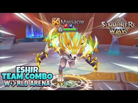 Eshir Team Combo in World Arena Ep. 2 - Summoners War
